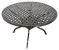 Savannah Outdoor Aluminum Round Dining Table