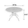 Savannah Outdoor Aluminum Round Dining Table