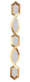 Diamond Stack Mirror Gold