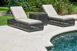 Monterey Outdoor Chaise and Side Table Set of 3 (KIT)