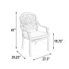 Elisabeth Aluminum Outdoor Dining Chair Plus