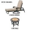 Astoria Outdoor Swivel Chaise Lounge Set Of 3