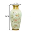 Aviary Floral Chartreuse 24" Vase