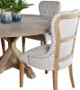 Inverness Farmhouse Reclaimed Pine 60 Inch Round Table Dining Set 5