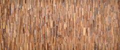 Reclaimed Teak Rustic Mosaic Wall Panel 8 Ft