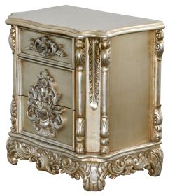 Platina Grand Carved Nightstand